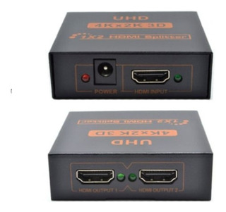 DISTRIBUIDOR SPLITTER HDMI 1X2 Ultra HD 4K hasta 15 mts 24 AWG SP-H12K